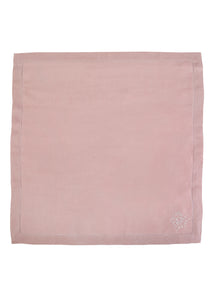 Monogram Dinner Napkin In Blush, Set of 4