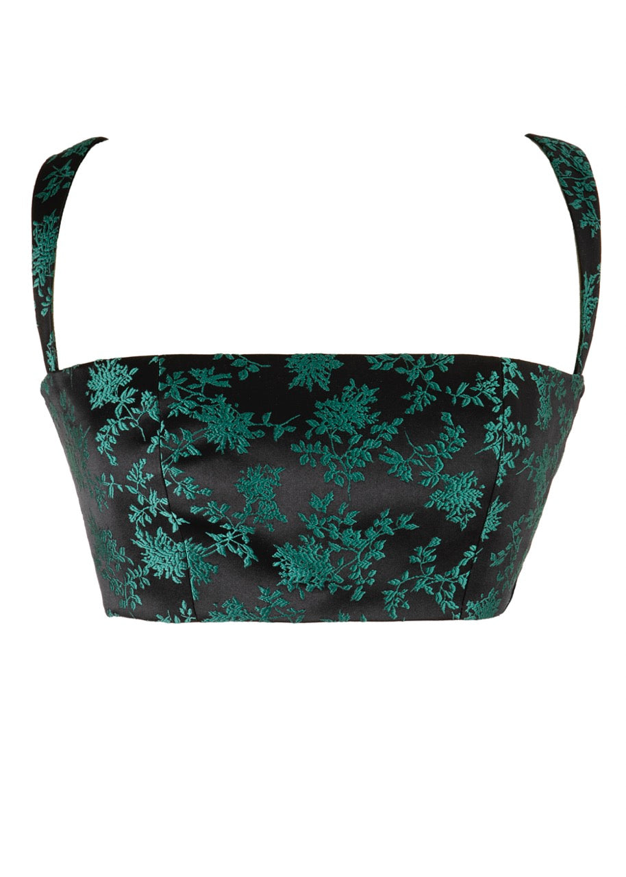 Betti Bra in Green & Black Floral