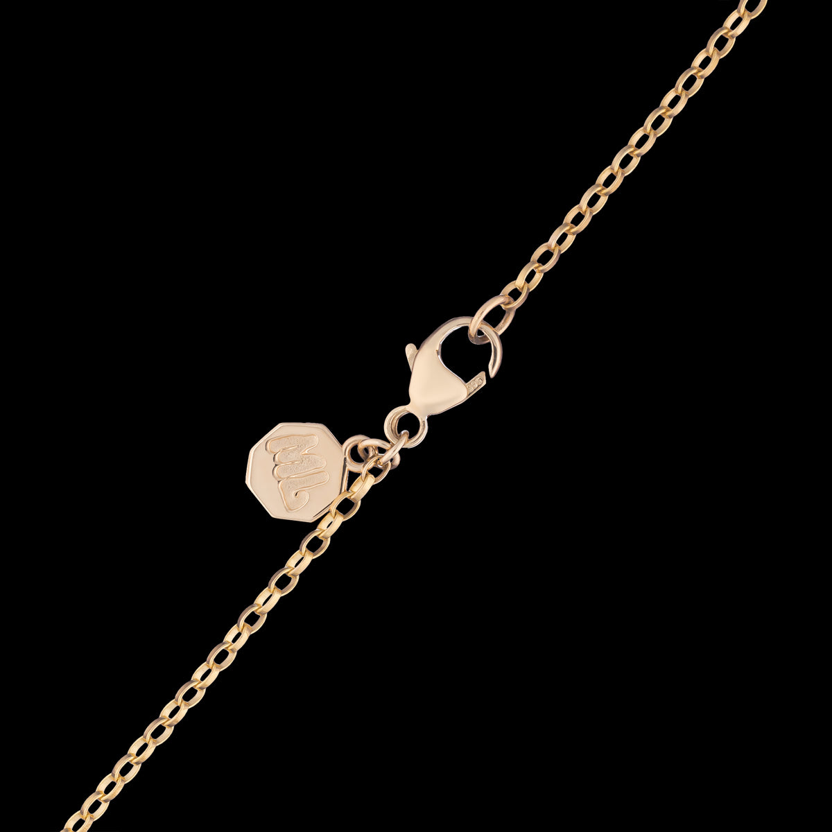 Mini Porte Bonheur Necklace with Diamond Halo