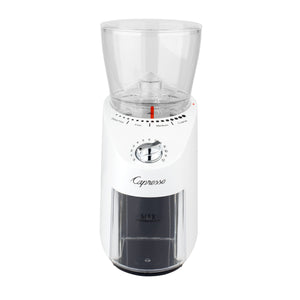 Infinity Plus Conical Burr Coffee Grinder in White