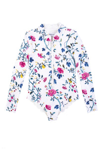 Bumby North Sea Rashguard in White Floral