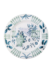 Blue Italian Views Plates Collection, Set of 6