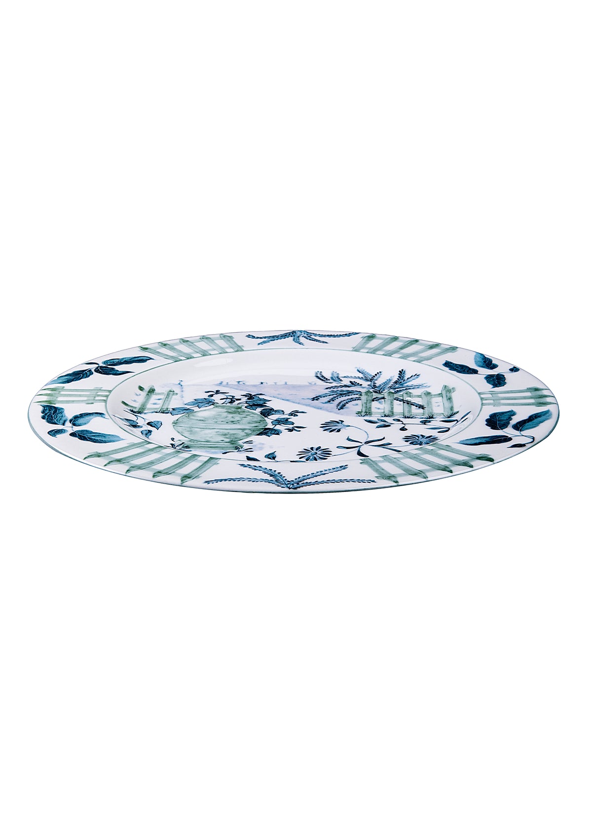 Blue Italian Views Plates Collection, Set of 6