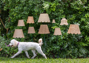 Scalloped Lampshade in Water Hyacinth