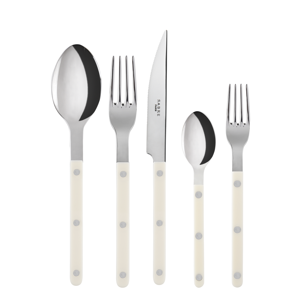 Bistrot Place Setting in Ivory, Set of 5