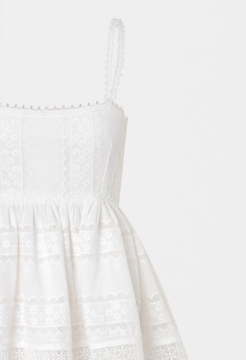 Canela Mini Dress in White