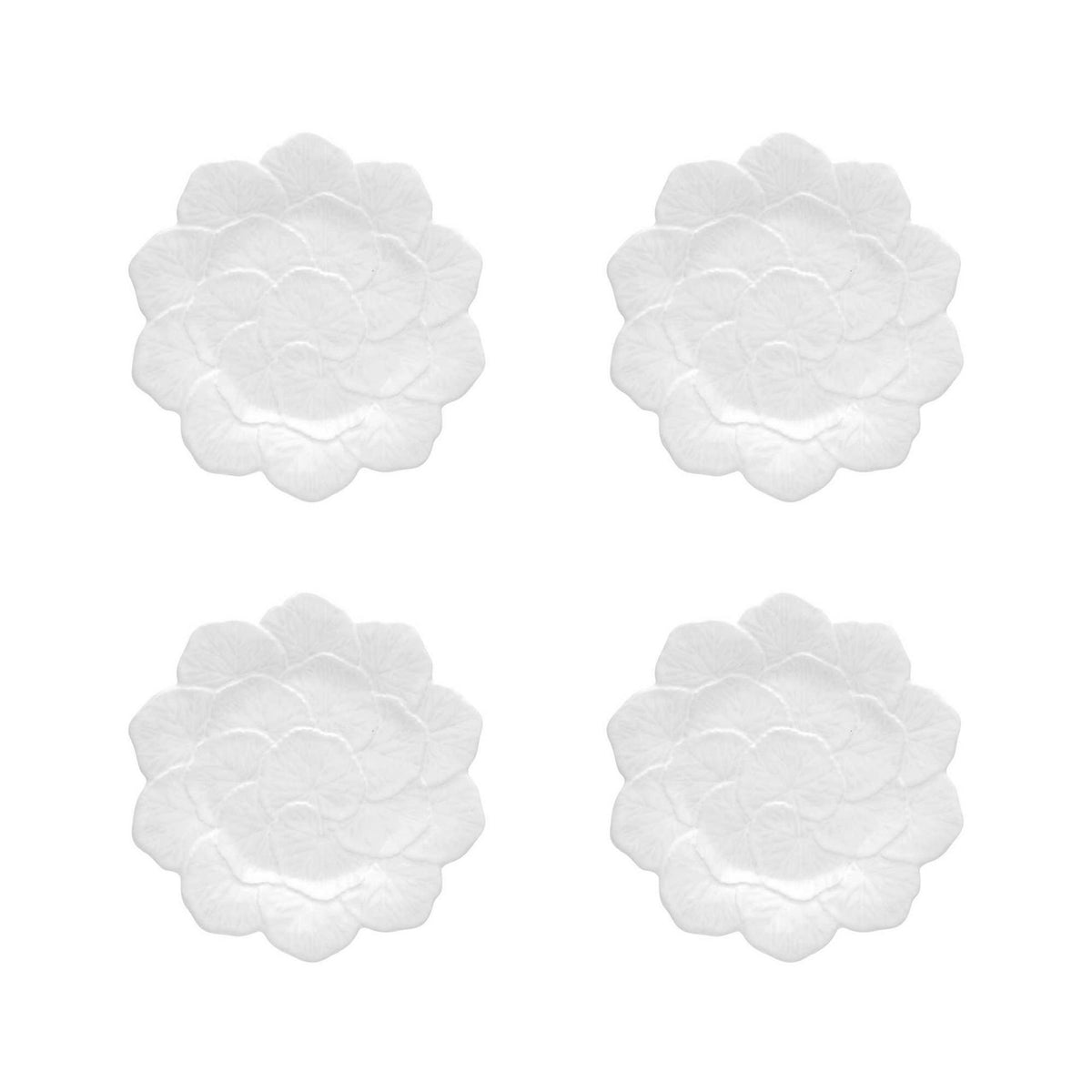 Geranium Dessert Plate 22", Set of 4