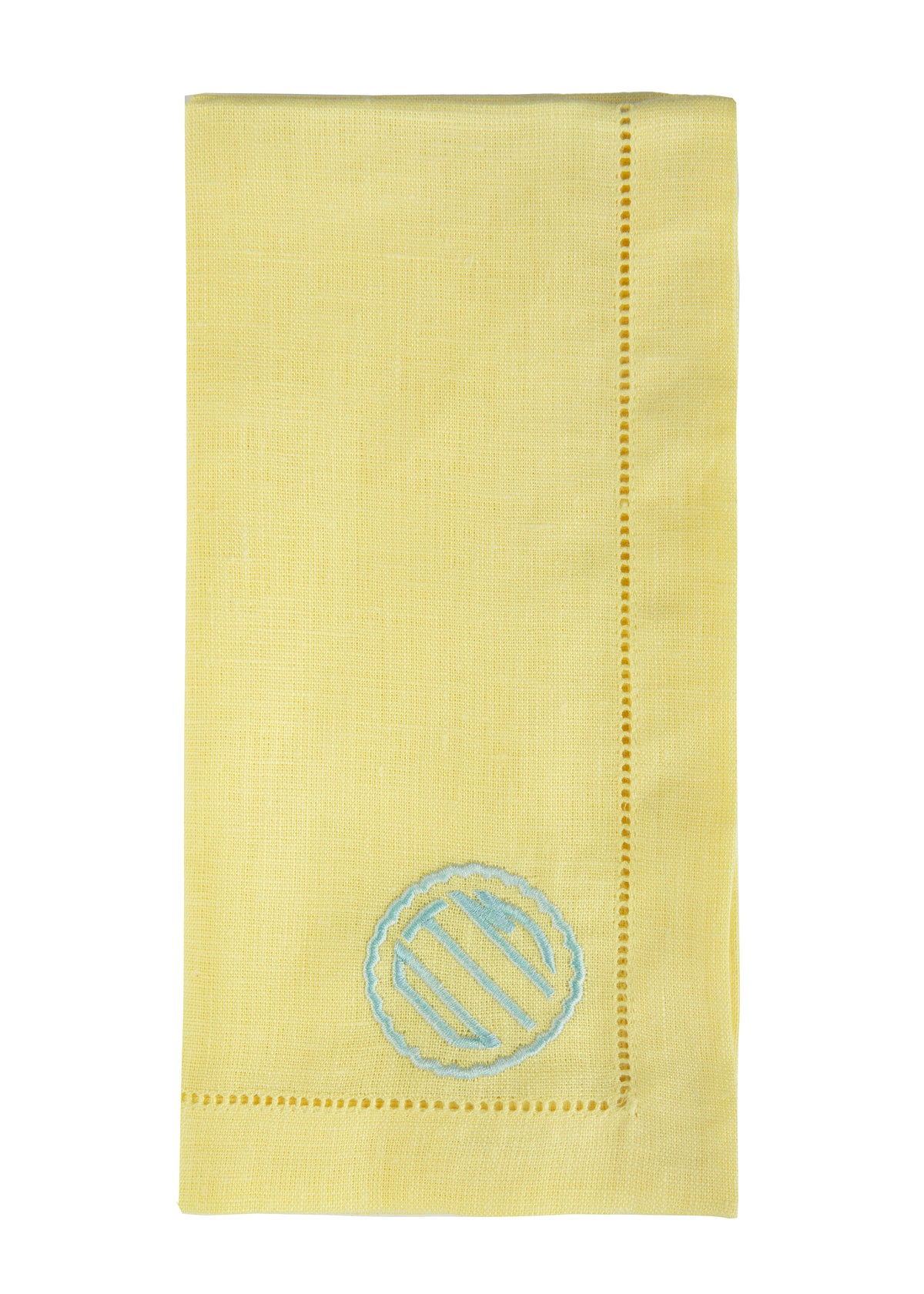 Monogram Dinner Napkin In Canary, Set of 4