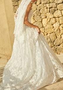 Bianca Drop Waist Wedding Gown