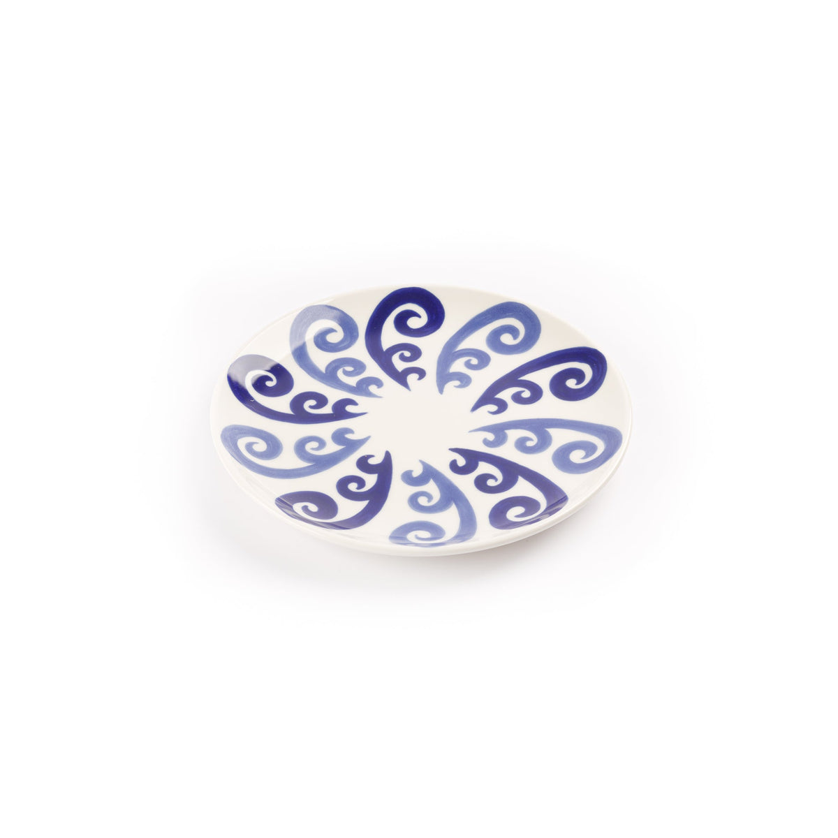 Athenee Two Tone Blue Peacock Salad Plate