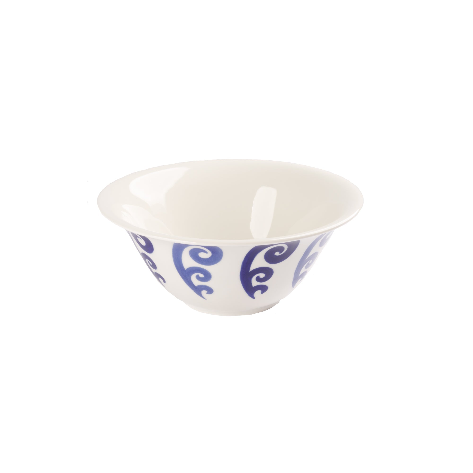 Athenee Two Tone Blue Peacock Salad Bowl