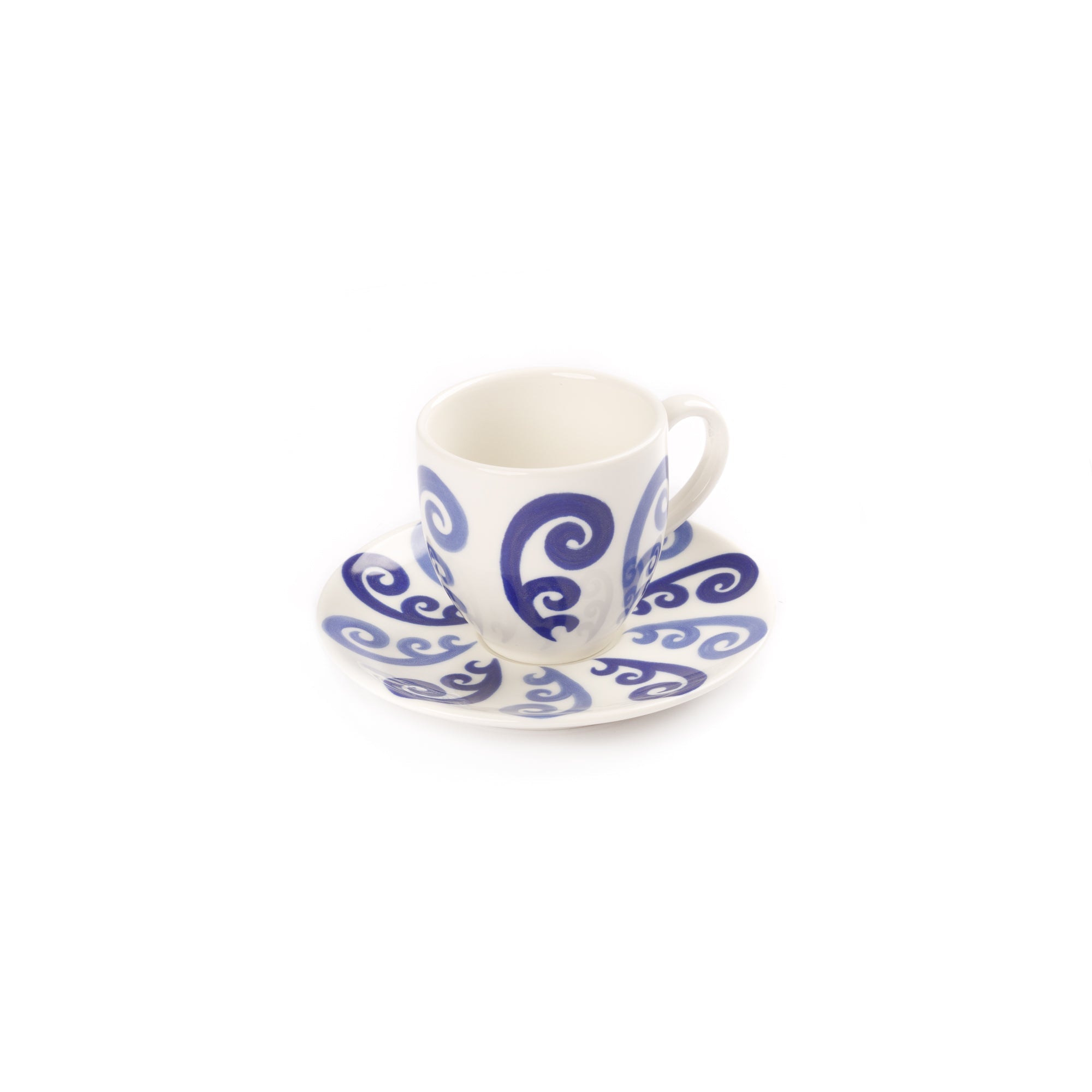 Athenee Two Tone Blue Peacock Espresso Cup