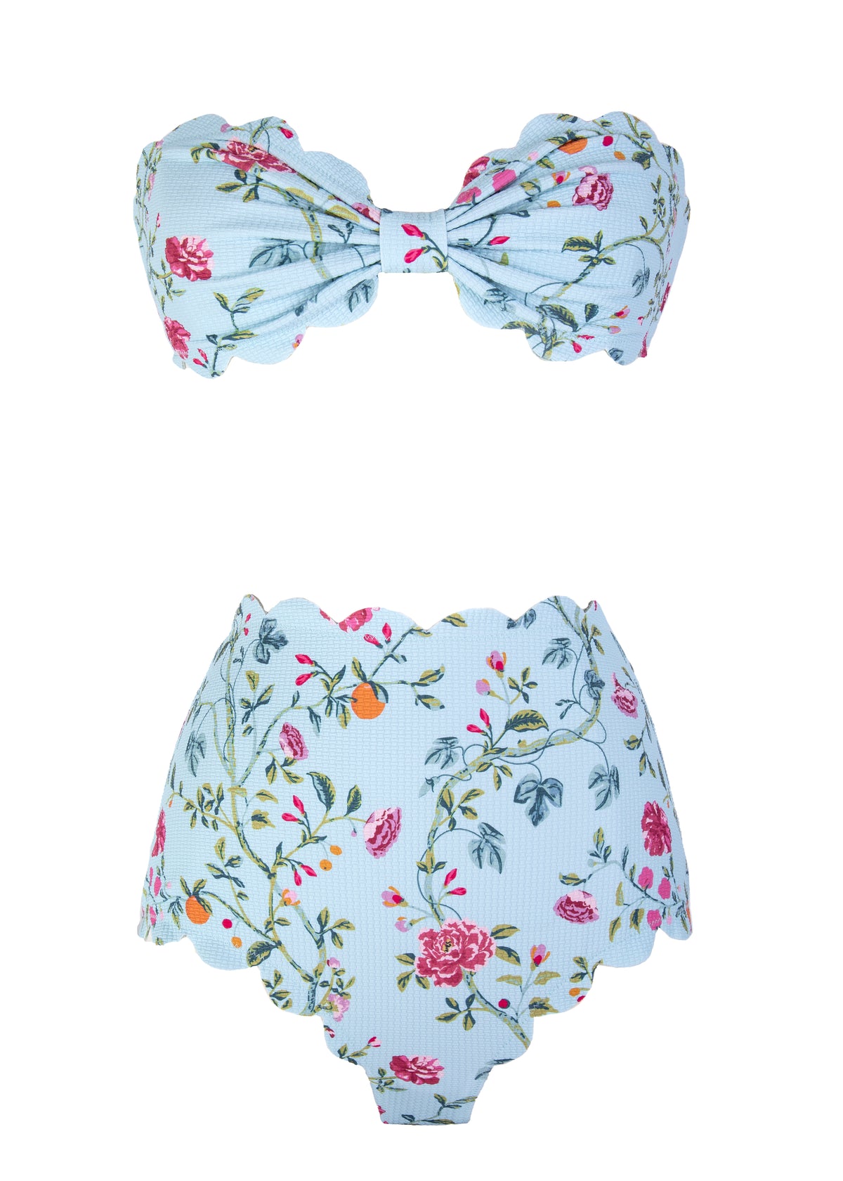 Antibes Top in Blue Floral