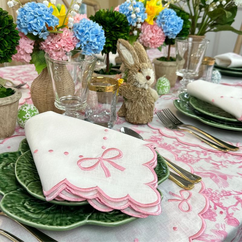 Pink Easter Tablecloth