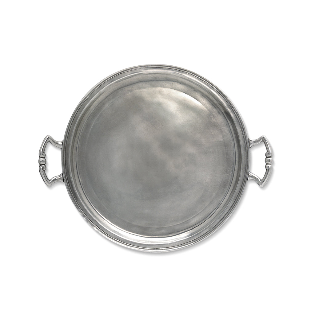 Round Tray with Handles