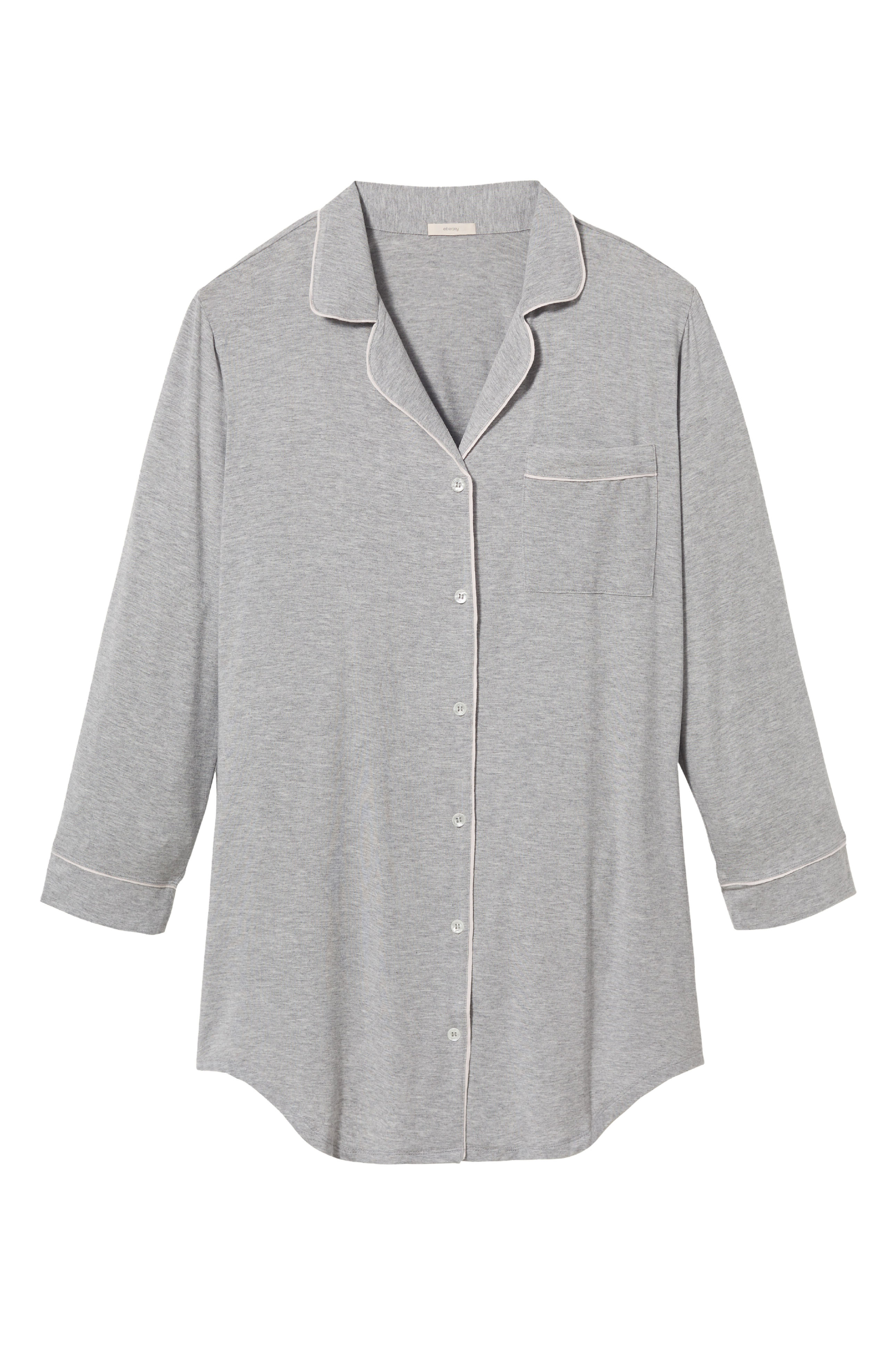 Gisele Sleepshirt in Heather Grey/Sorbet