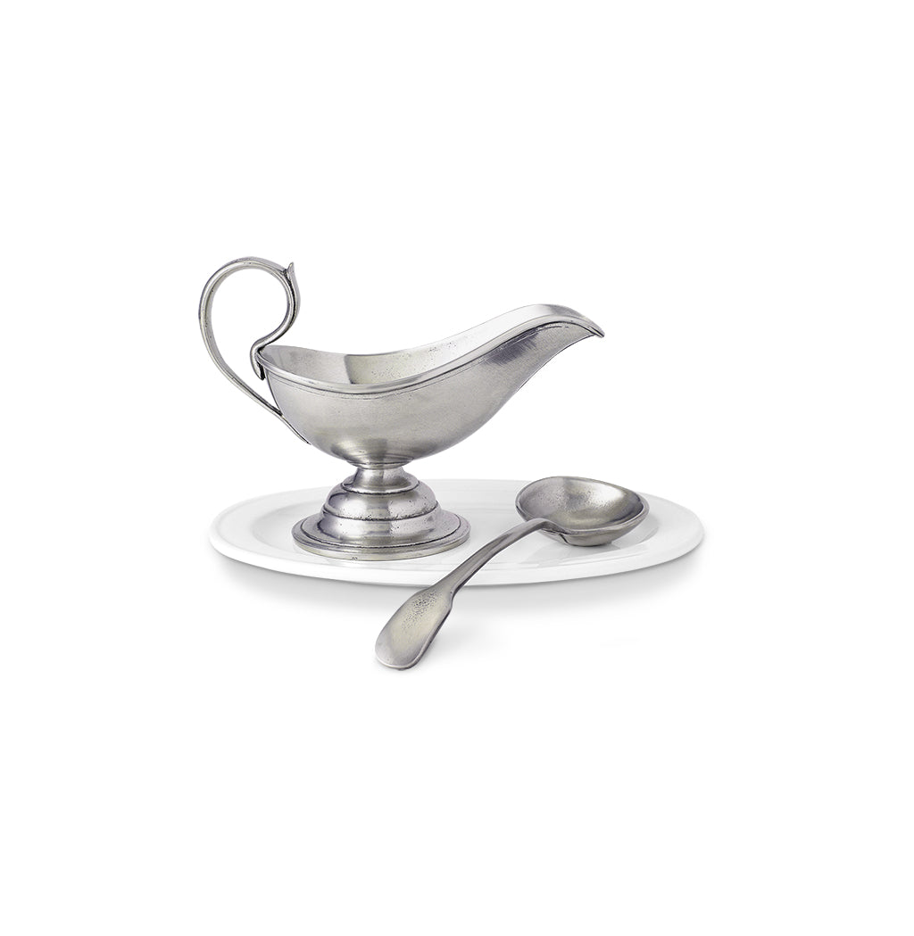 Gravy Boat with Gravy Spoon