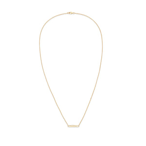 14k gold nameplate necklace