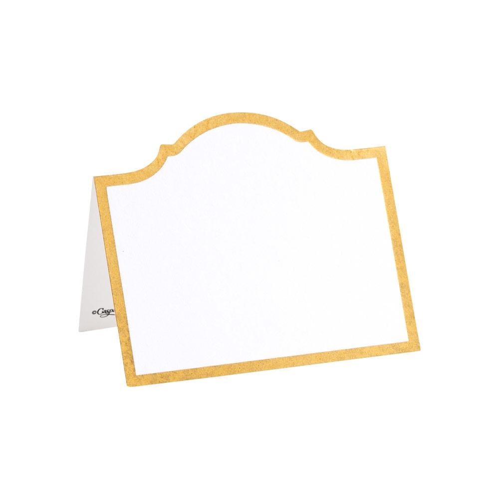 Arch Die-Cut Place Cards in Gold Foil, Set of 8