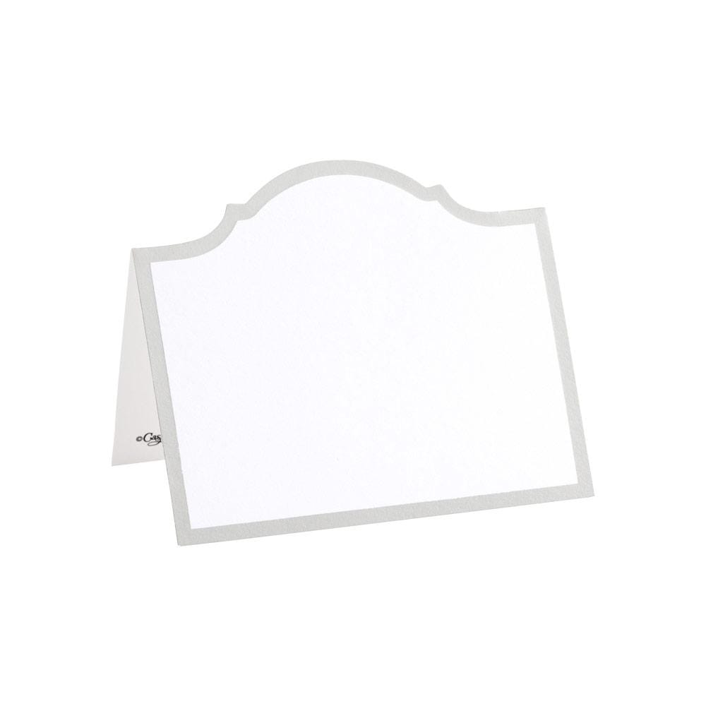 Arch Die-Cut Place Cards in Silver Foil, Set of 8