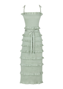 The Lily Dress in Sage