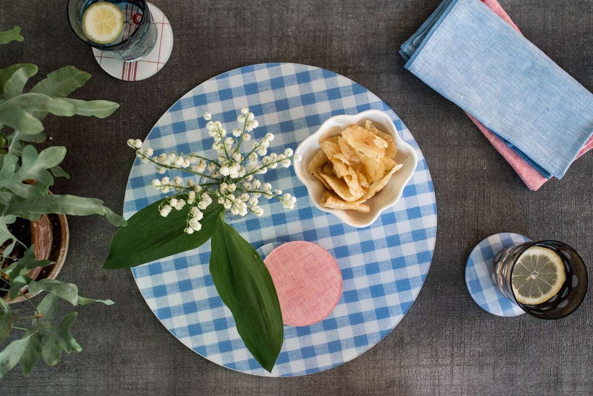 Mack Blue Gingham Placemat