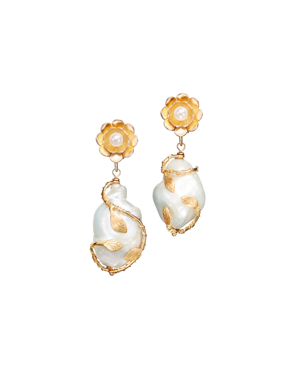 Hedera Pearl Drop Earrings