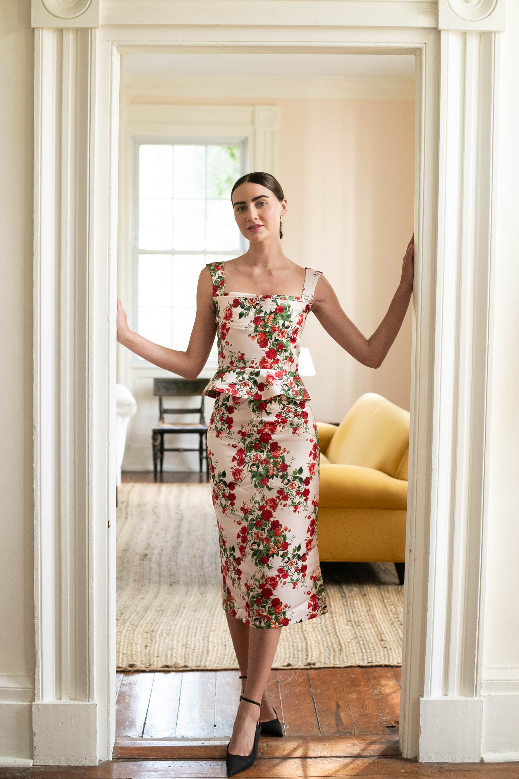 Rosso Skirt in Garden Floral