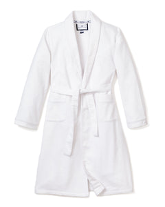 Men’s White Flannel Robe