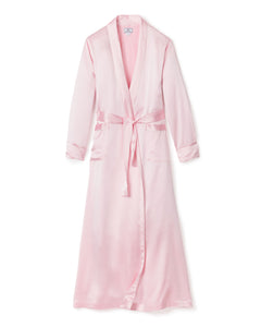 Women’s Pink Silk Long Robe