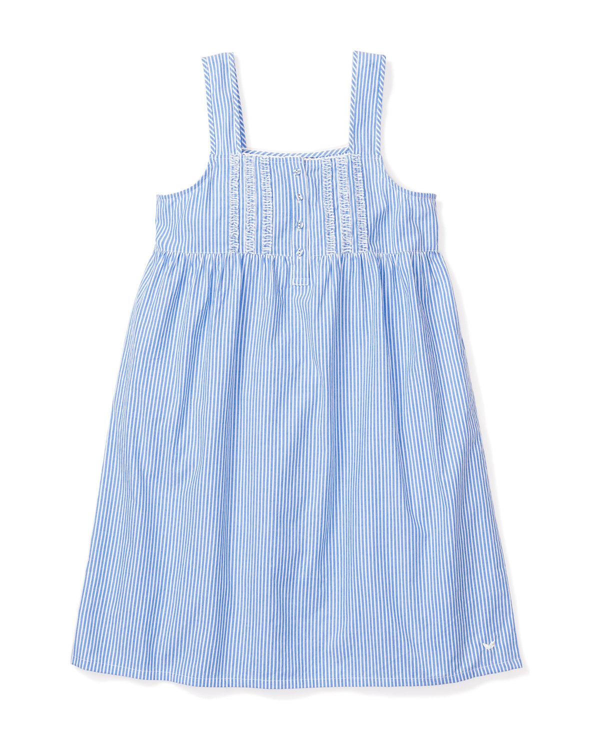 Women’s French Blue Seersucker Charlotte Nightgown