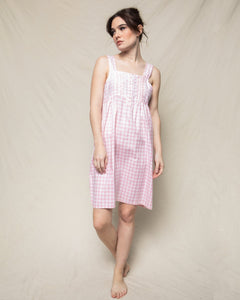 Women’s Pink Gingham Charlotte Nightgown