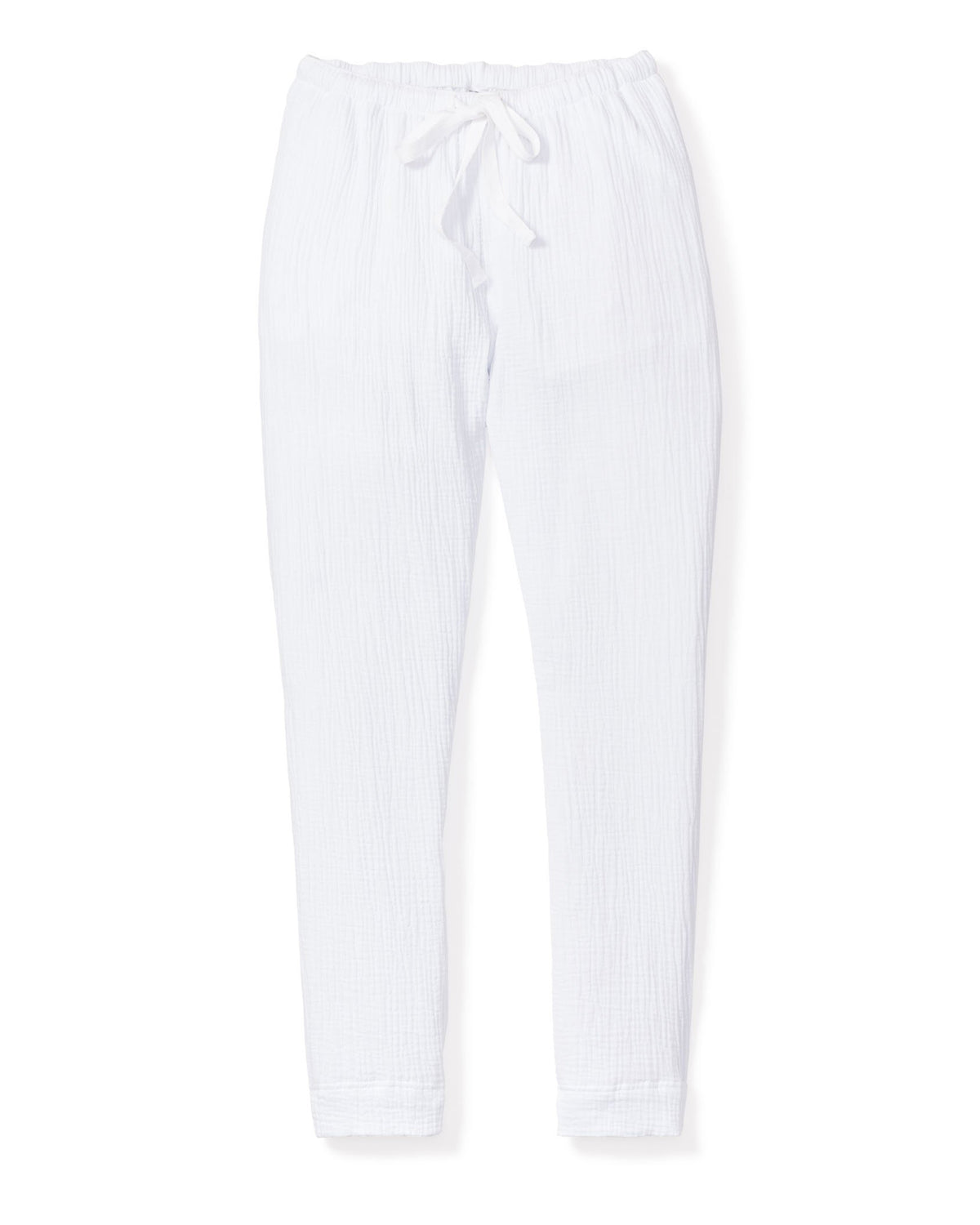 Women’s White Gauze Drawstring Pants