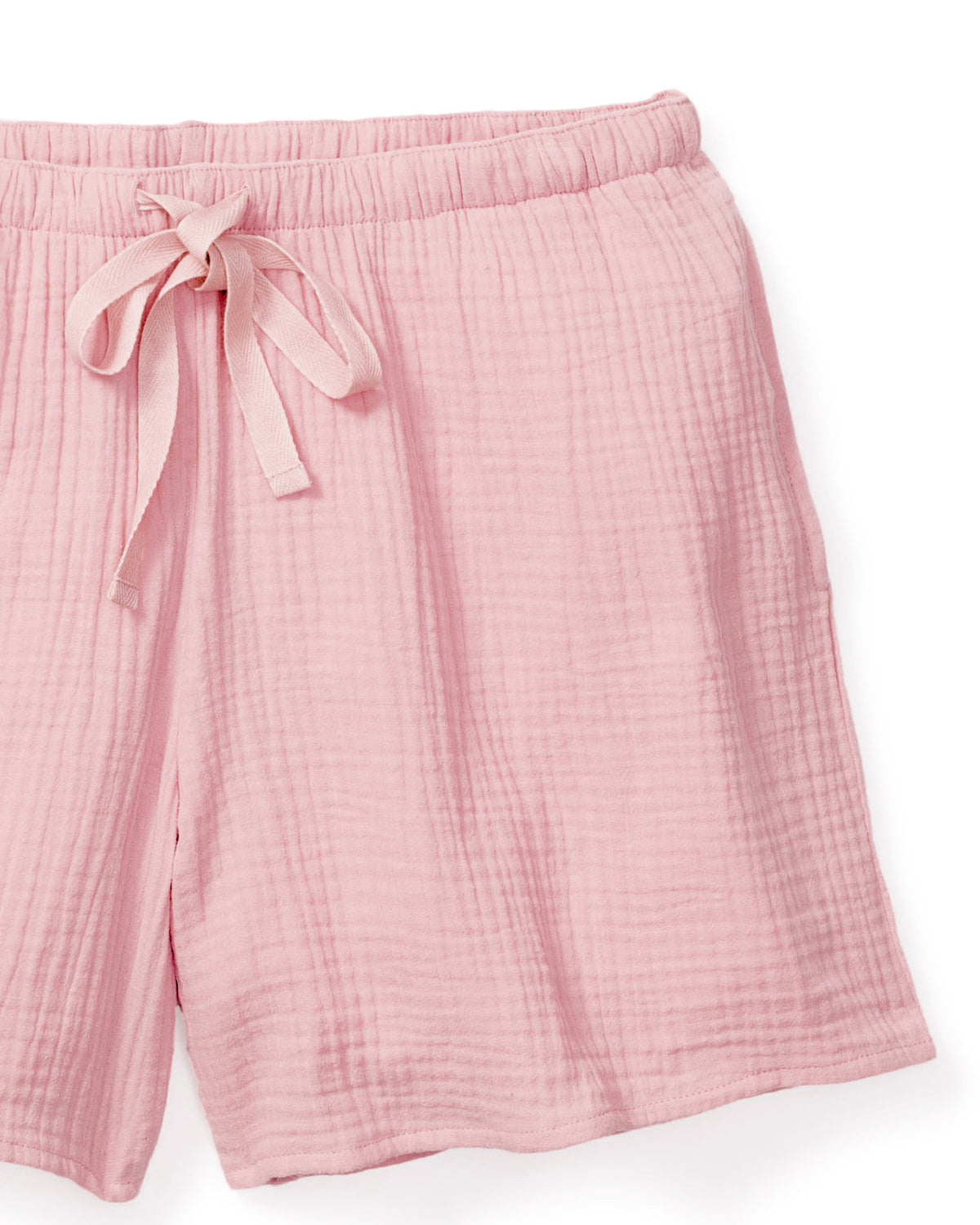 Women’s Pink Gauze Drawstring Shorts