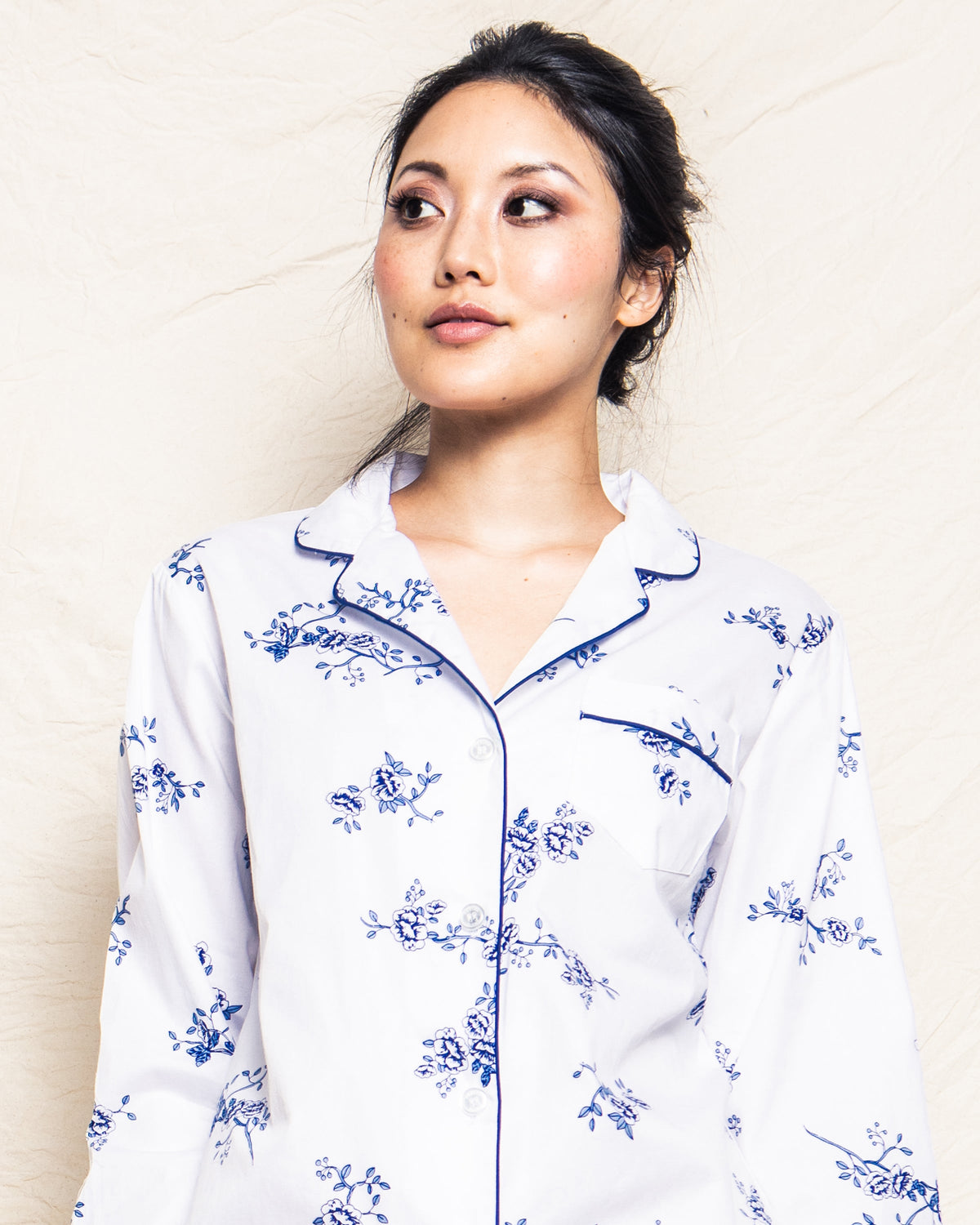 Women’s Indigo Floral Pajama Set