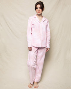 Women’s Pink Gingham Pajama Set