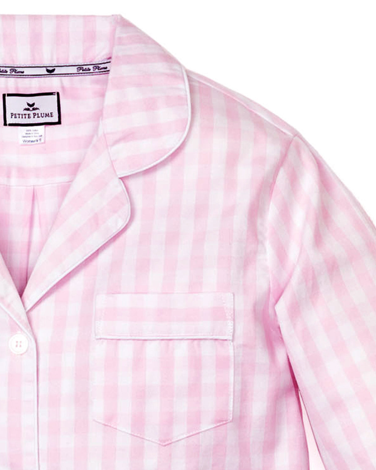 Women’s Pink Gingham Pajama Set