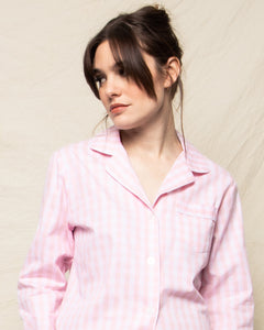 Women’s Pink Gingham Pajama Set