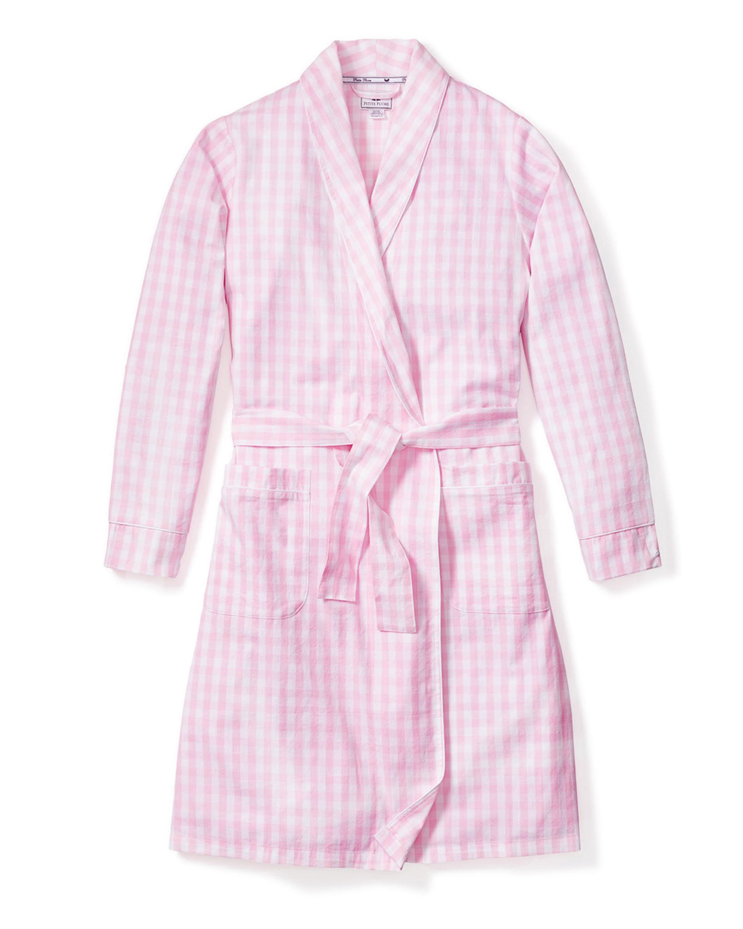 Women’s Pink Gingham Robe