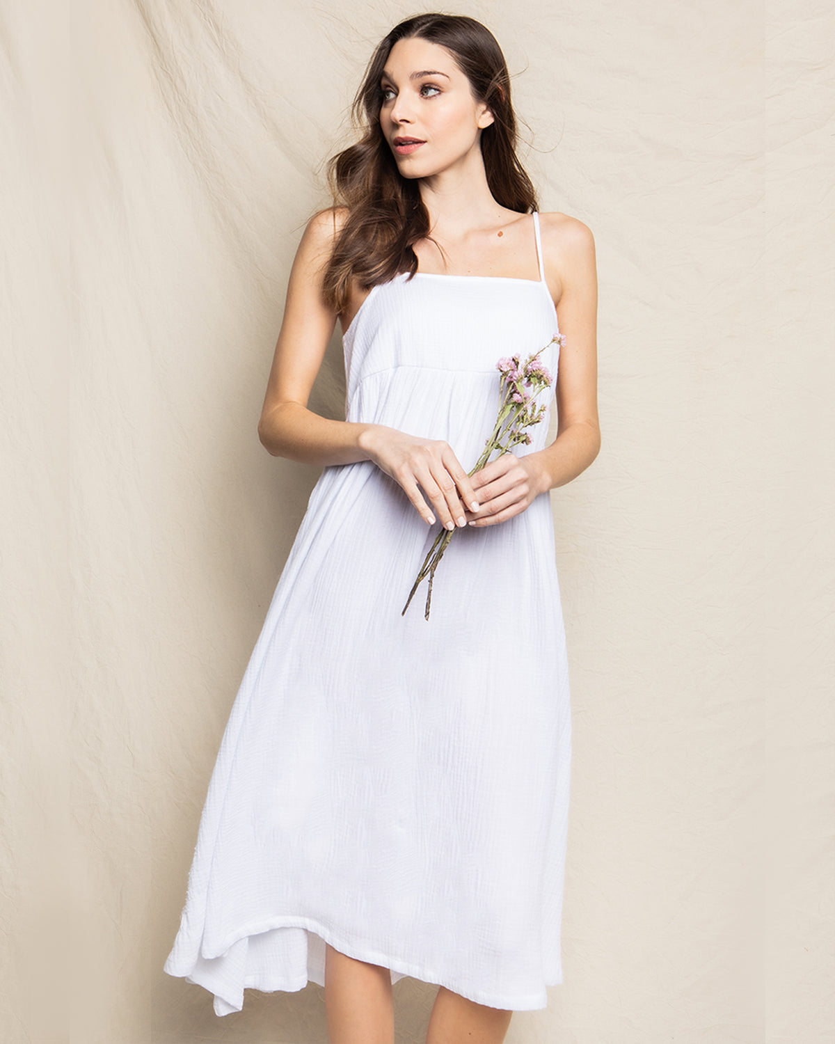 Women’s White Gauze Serene Sun Dress