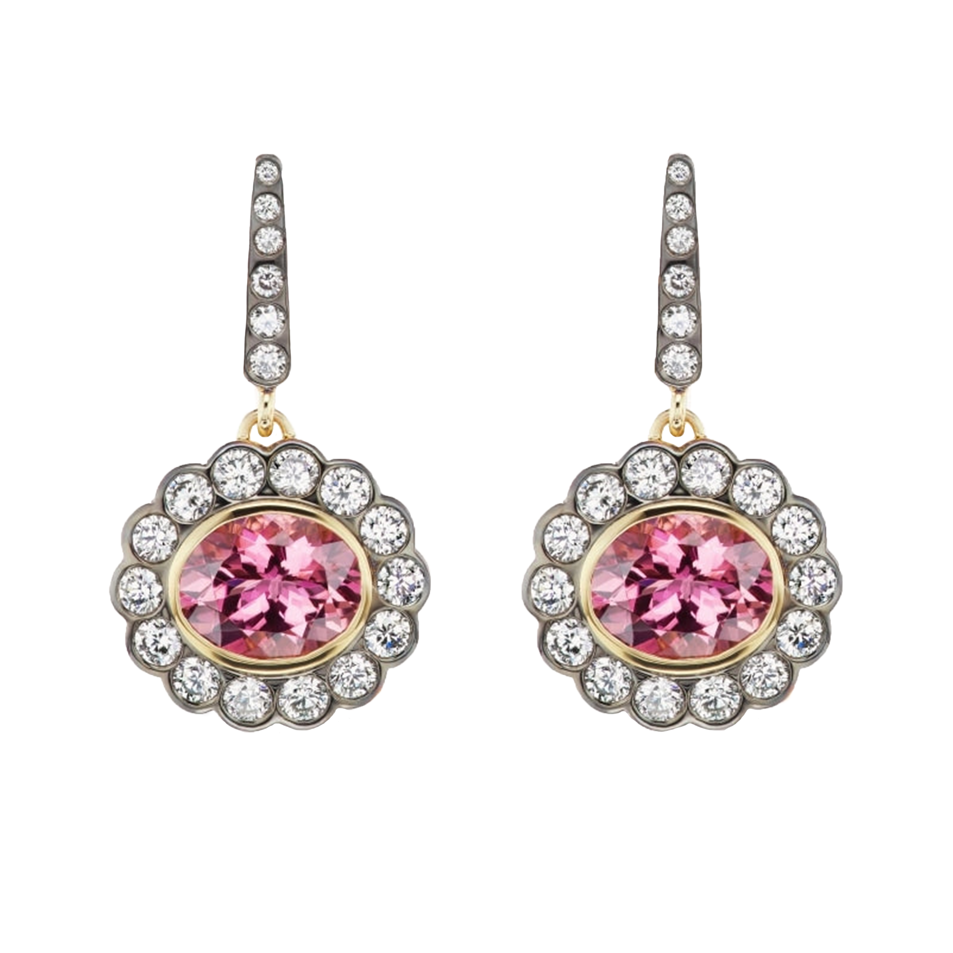 Alexandra Earrings Pink Tourmaline