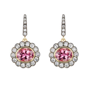 Alexandra Earrings Pink Tourmaline