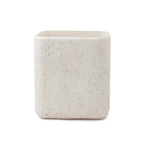 Aman Waste Basket in Ivory