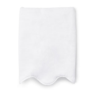 scalloped luxury portugese european cotton hand face bath towels sheets stack