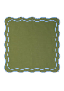 Amy Placemat in Green and Blue