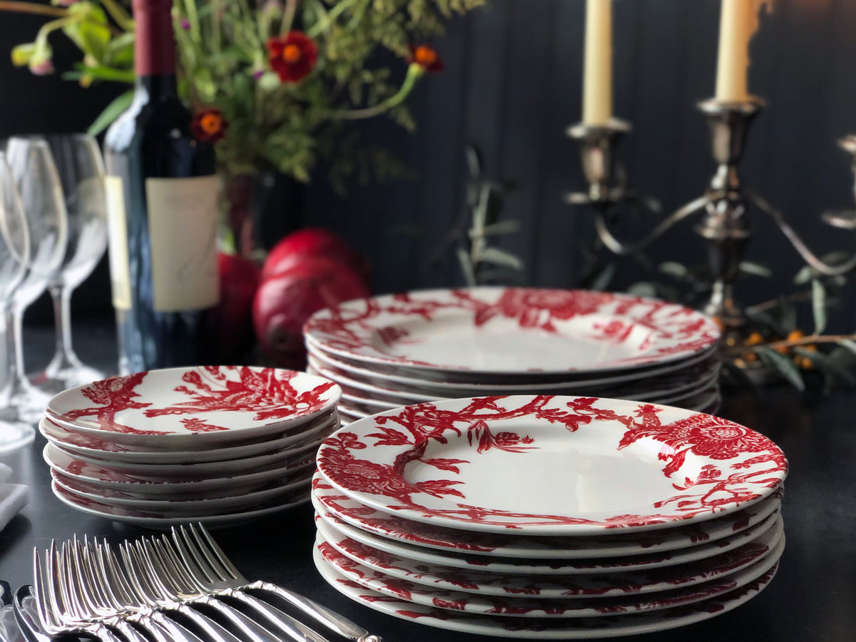 Arcadia Crimson 4-Piece Place Setting