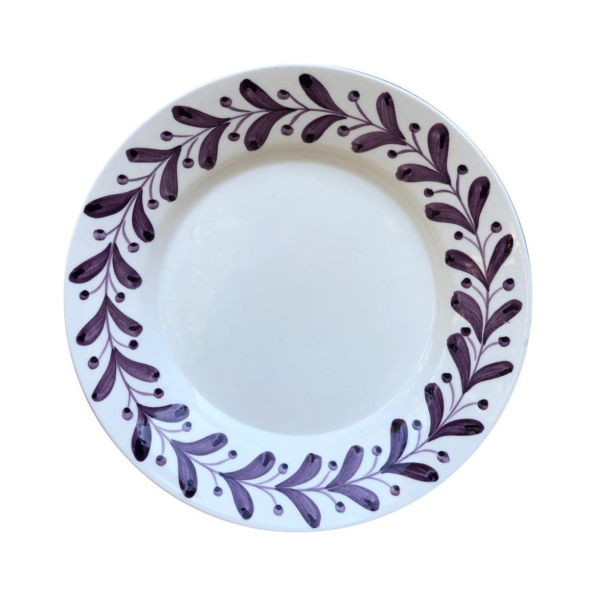 Anna Aubergine Dessert Plate