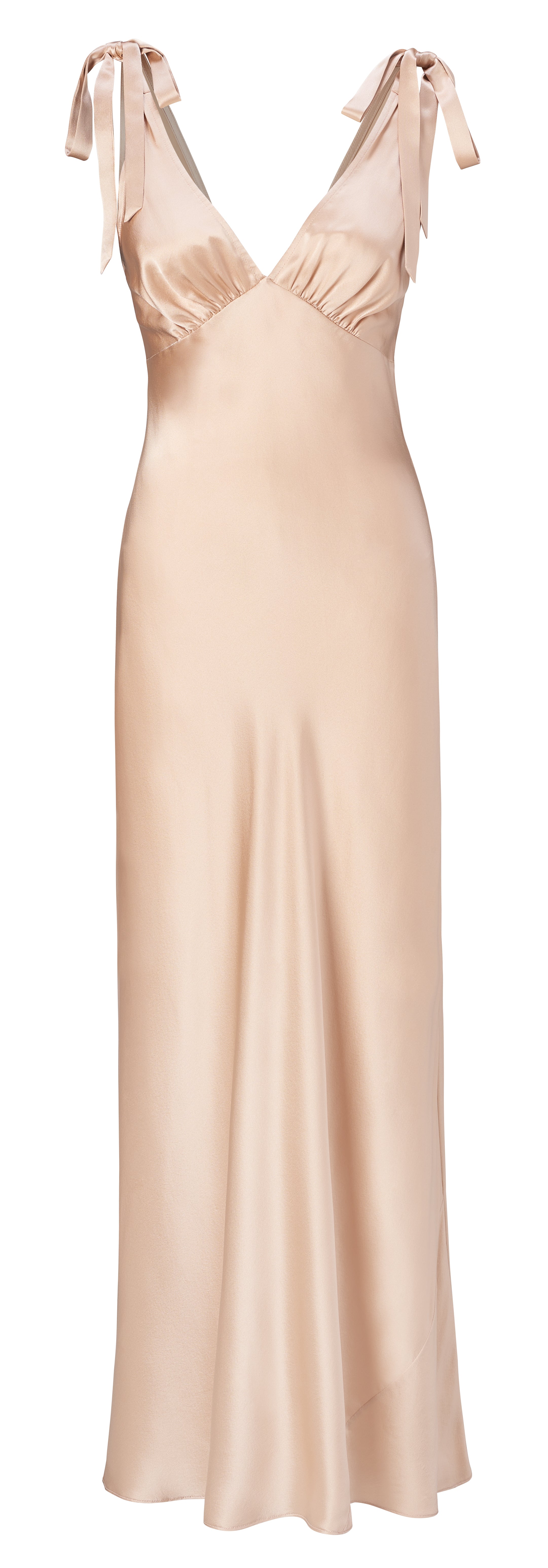 Ava Vintage Blush Silk Slip Dress