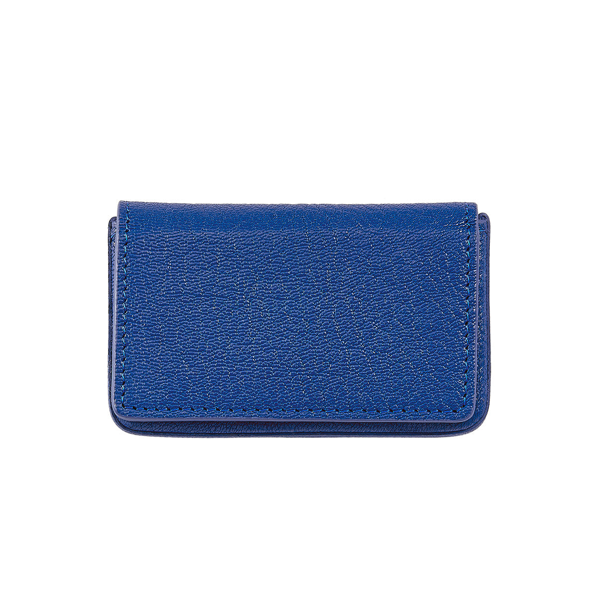 Hard Business Card Case in Goatskin Leather