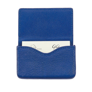 Hard Business Card Case in Goatskin Leather